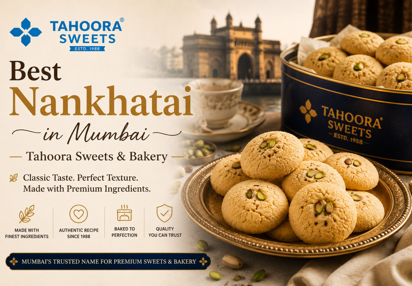 Best Nankhatai in Mumbai — Tahoora Sweets & Bakery