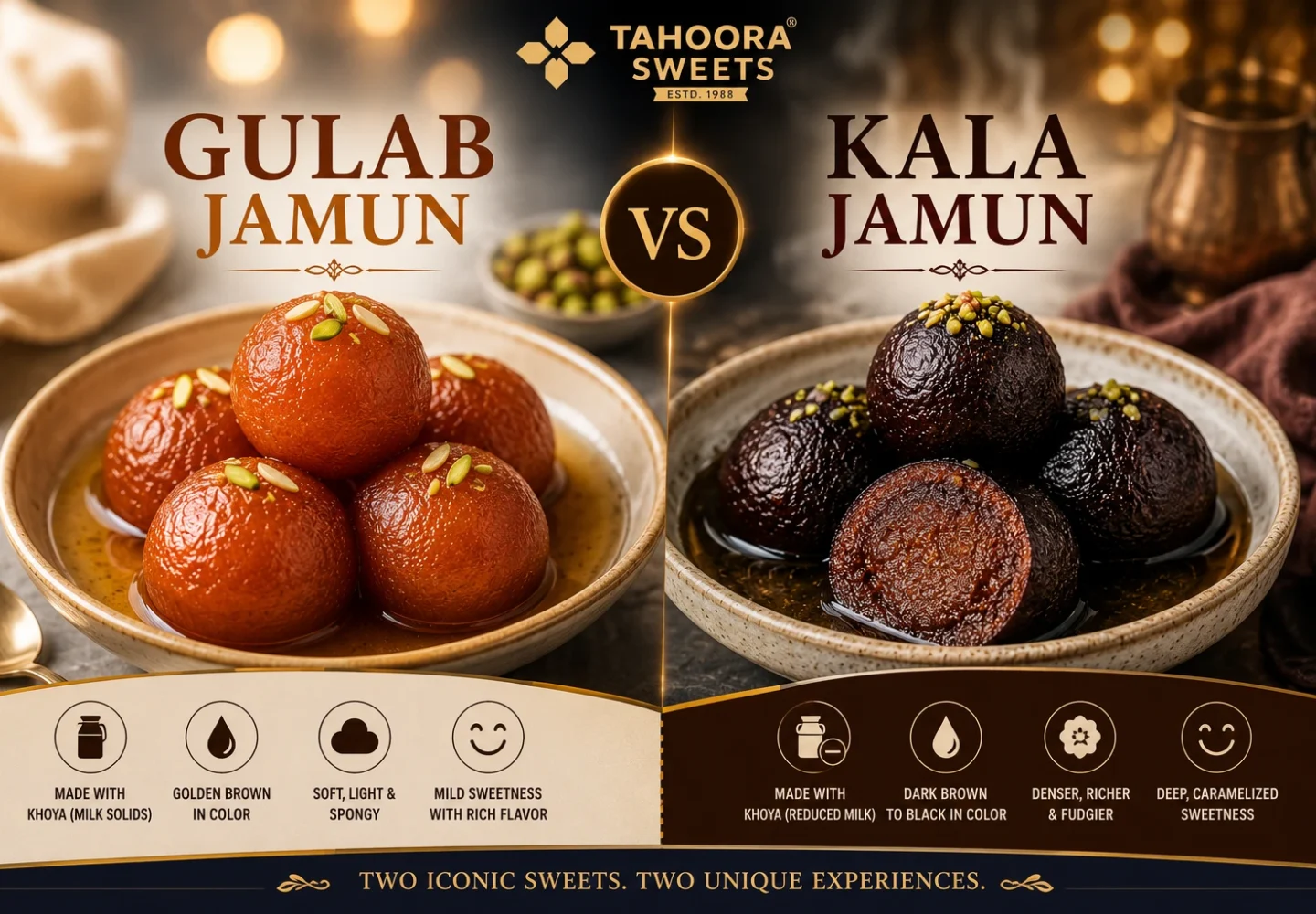 Gulab Jamun vs Kala Jamun — Whats the Difference